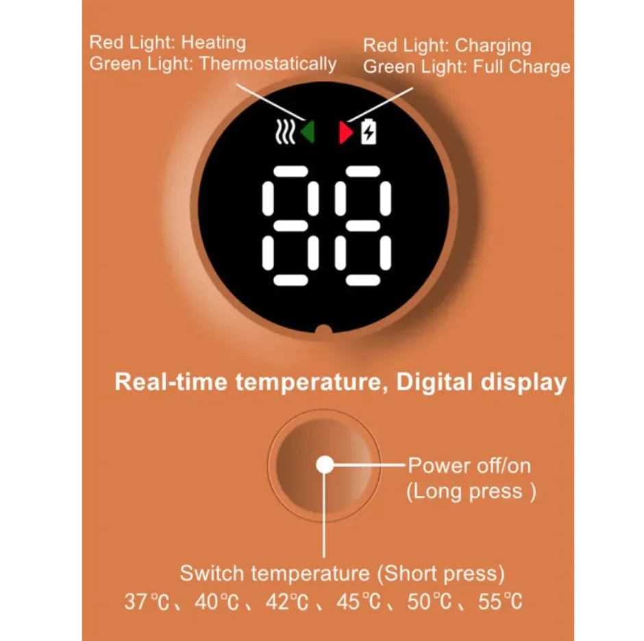 Calentador de biberones inalámbrico portátil