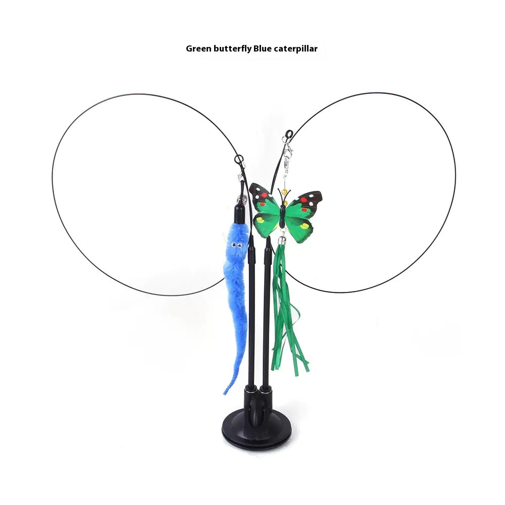 Juguete teaser con ventosa para gatos