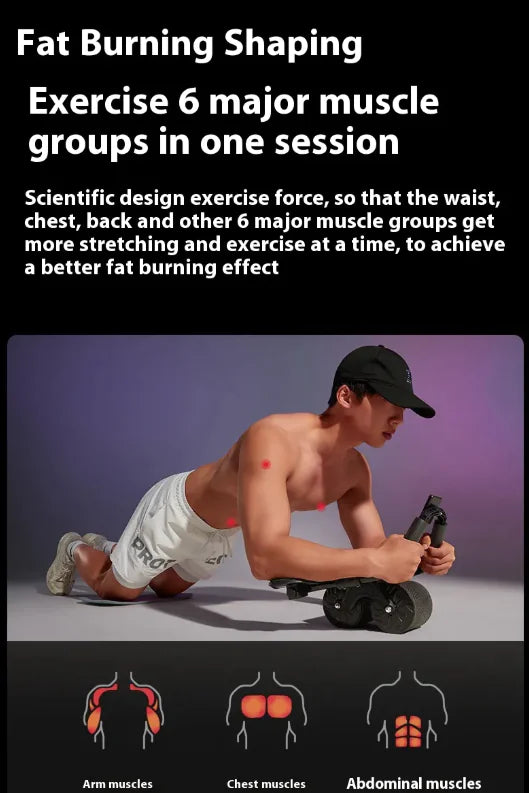 Rueda abdominal de rebote automático