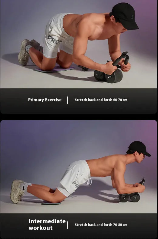 Rueda abdominal de rebote automático