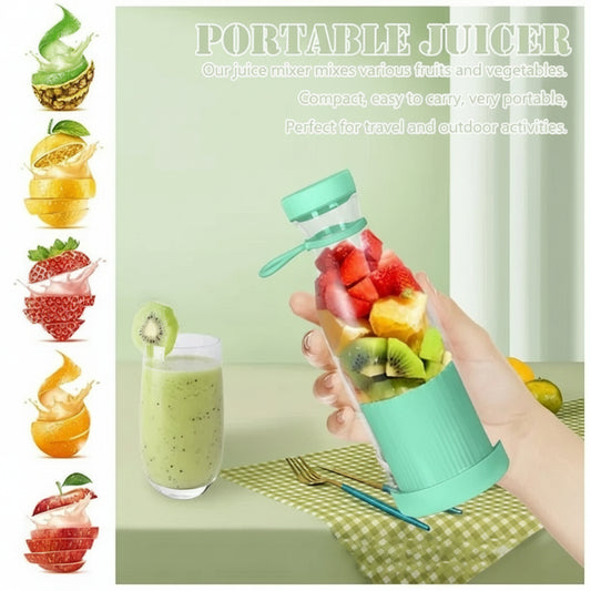 Mini licuadora de vaso portatil verde agua