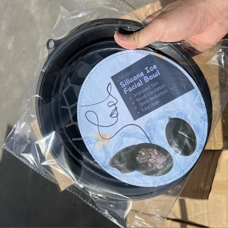 Cuenca de hielo de silicona plegable