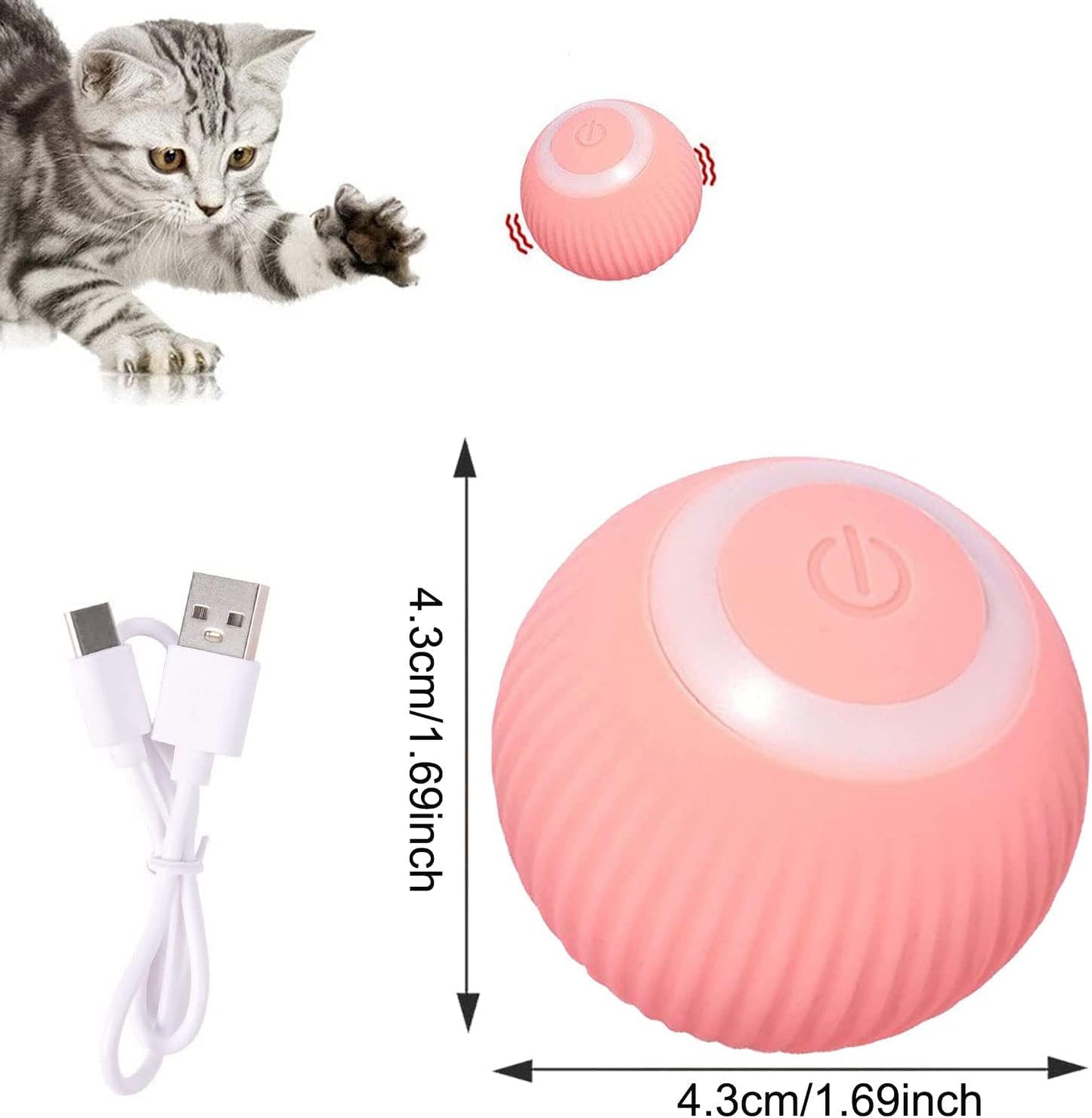 Bola de juguete interactivo para gatos