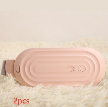 Almohadilla térmica menstrual cinturón inteligente cálido alivio del dolor de cintura calambres masajeador abdominal vibratorio dispositivo eléctrico de cinturón para la cintura