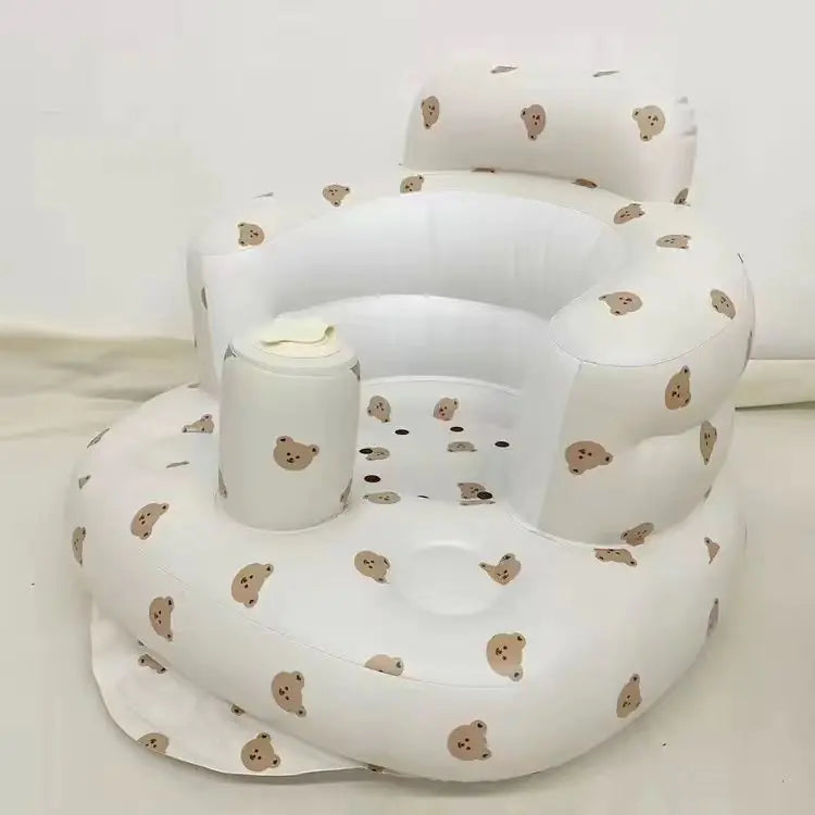 Silla inflable para bebé para comedor y baño